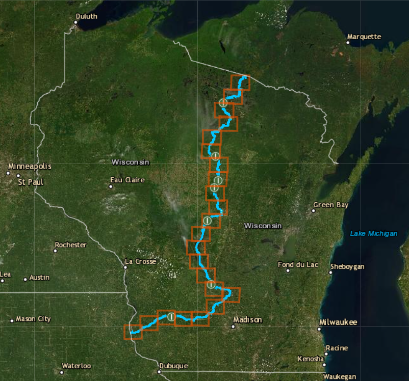 Wisconsin River Canoe Map Wisconsin River Canoe Trail | Wisconsin Valley Improvement Company